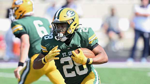 Brandon White St. Edward football Jeff Harwell